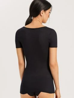 HANRO Ultralight T-Shirt -SPANX-Shop Hanro Ultralight T Shirt schwarz 071345 0019 1 1