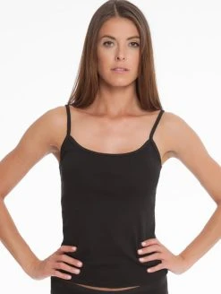 Nina Von C. Fine Cotton - Organic Spaghetti-Top, 2er Pack -SPANX-Shop Nina Von C Fine Cotton Organic Spaghetti Top 2er Pack schwarz 70 310 111 DUO 200 1