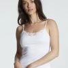 Nina Von C. Fine Cotton Spaghetti-Top -SPANX-Shop Nina Von C Fine Cotton Spaghetti Top weiss 70 310 224 100