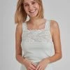 Nina Von C. Fine Cotton Tanktop Mit Spitze -SPANX-Shop Nina Von C Fine Cotton Tanktop mit Spitze gruen 70 300 499 0 446