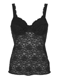 Nina Von C. Fine Cotton Trägershirt Mit Spitze -SPANX-Shop Nina von C Fine Cotton Traegershirt schwarz 70 300 499 200 1630655562