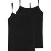 Schiesser 95/5 Organic Spaghetti-Top, 2er-Pack -SPANX-Shop Schiesser 95 5 Organic Spaghettitop 2er Pack schwarz 174388 000 1626433691