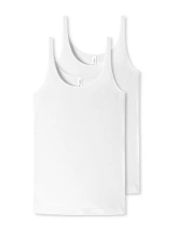 Schiesser 95/5 Organic Spaghetti-Top, 2er-Pack