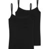 Schiesser Modal Essentials Spaghetti-Top Im Doppelpack -SPANX-Shop Schiesser Modal Essentials Spaghetti Top im Doppelpack schwarz 162895 000