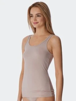 Schiesser Modal Essentials Trägertop Im Doppelpack -SPANX-Shop Schiesser Modal Essentials Traegertop im Doppelpack beige 162896 410 1