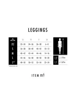 ITEM M6 Soft Touch Conscious Leggings, 50 DEN -SPANX-Shop Sizechart Leggings 1