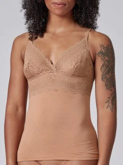 Skiny Every Day In Bamboo Lace Spaghetti-Top
