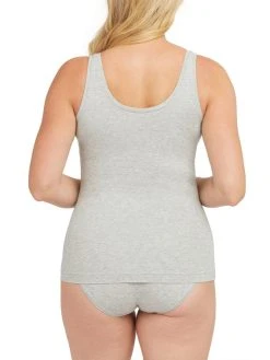 Spanx Cotton Control Tank-Top Mit Shaping-Effekt -SPANX-Shop Spanx Cotton Comfort Tank Top mit Shaping Effekt grau 10267R HEATHERGR 1
