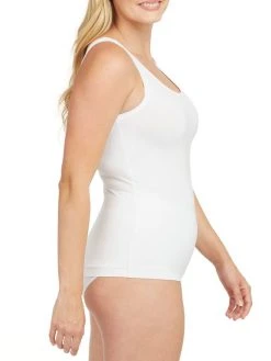 Spanx Cotton Control Tank-Top Mit Shaping-Effekt -SPANX-Shop Spanx Cotton Comfort Tank Top mit Shaping Effekt weiss 10267R WHITE 2
