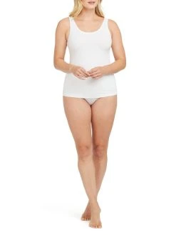 Spanx Cotton Control Tank-Top Mit Shaping-Effekt -SPANX-Shop Spanx Cotton Comfort Tank Top mit Shaping Effekt weiss 10267R WHITE 3