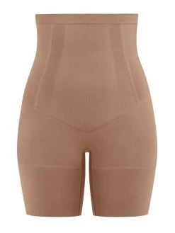 Spanx OnCore High-Waisted Mid-Thigh Short -SPANX-Shop Spanx Oncore High Waisted Mid Thigh Short beige SS1915 CAFE 3