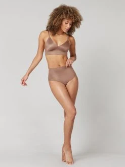 Spanx Shaping Satin Shaping-Slip, Satin-Finish -SPANX-Shop Spanx Shaping Satin Shaping Slip Satin Finish beige 40062R CAFe AU LAIT 2