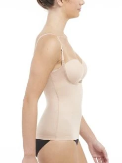 Spanx Suit Your Fancy Shaping Spaghetti-Top, Open-Bust -SPANX-Shop Spanx Suit Your Fancy Shaping Spaghetti Top Open Bust beige 10225R CHAMPBEIG 2