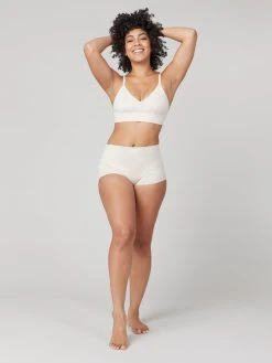 Spanx Cotton Comfort Shaping-Pants, Highwaist -SPANX-Shop Spanx form shape pants 40051R HEATHER OATMEAL 3