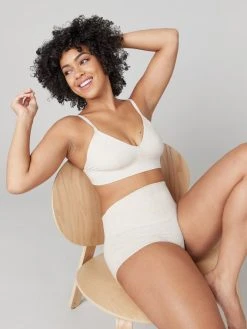 Spanx Cotton Comfort Shaping-Pants, Highwaist -SPANX-Shop Spanx form shape pants 40051R HEATHER OATMEAL 4