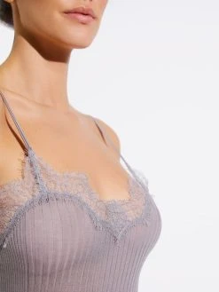 Zimmerli Richelieu Spaghetti-Top -SPANX-Shop Zimmerli Richelieu Spaghetti Top grau 2072800 037 2